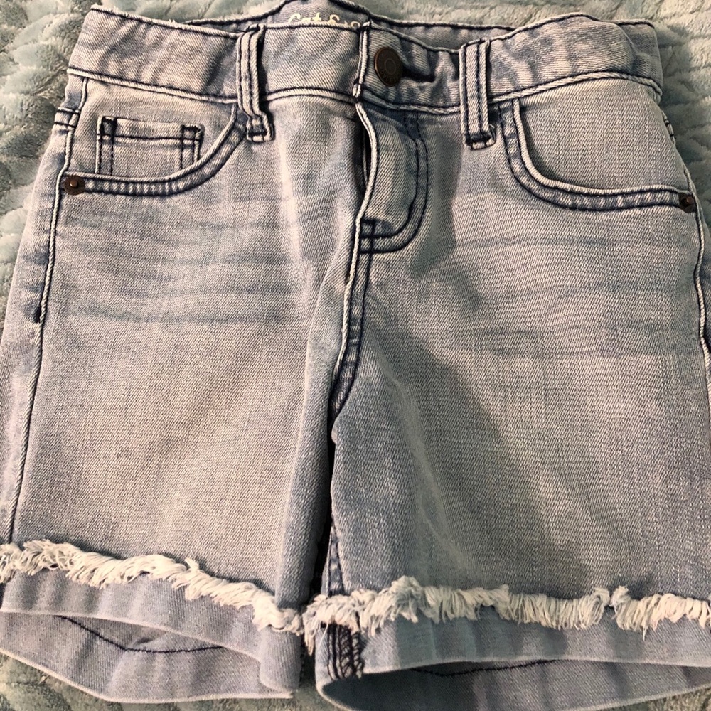 Girls Cat & Jack Denim Shorts, size S(6/6x)